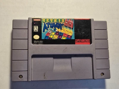 Tetris Attack (Nintendo SNES, 1996) ~ Authentic ~ Vintage ~ Untested - Image 1 of 4