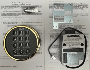 Amsec ESL10 - ESL10XL - Sicurezza Americana - Kit Blocco Elettronico di Sicurezza - Ottone - Foto 1 di 4