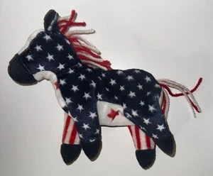 Ty Beanie Babies Lefty The Donkey No Paper Tag - Picture 1 of 3