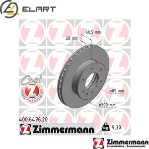 2x BRAKE DISC 400.6476.20 FOR MERCEDES-BENZ SPRINTER/35-t/Bus/Platform/Chassis - Picture 1 of 6