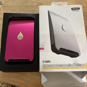 Rain iSlider Portable Adjustable Stand for iPad/iPad Air/iPad Mini/iPhone, PINK - Picture 1 of 3