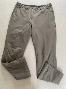 ROHAN TROUSERS SZ 16 DRY ROAMER BARRICADE WATERPROOF WOMENS ZIP POCKET KHAKI - Picture 1 of 10