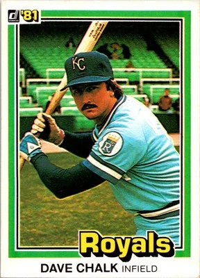Dave Chalk 1981 Donruss #101 Kansas City Royals - Image 1 of 2