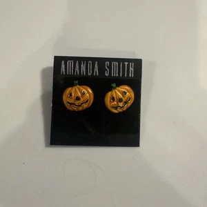 Amanda Smith Vintage Kürbis Ohrringe - Bild 1 von 3