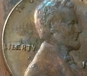 Multiple Die Chip Errors 1954 S Wheat Cent  Circulated  - Picture 1 of 5