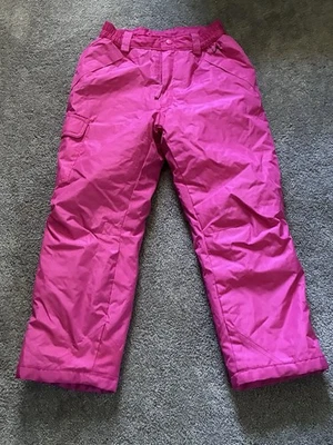 Vertical 9 Pink Snow Pants Girls Size Medium (8) Zipper Flap - Image 1 of 4