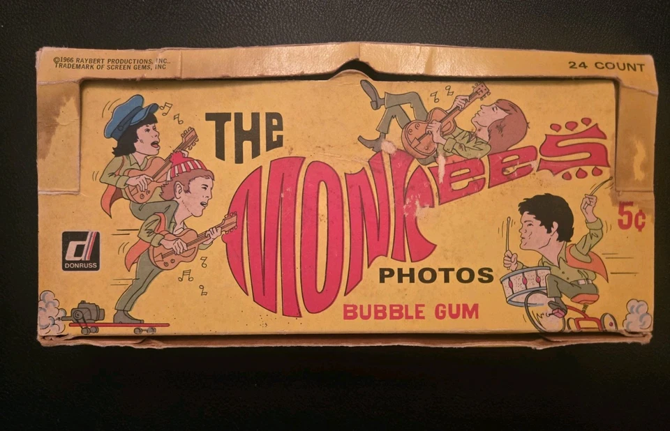 1966 THE MONKEES ФОТОГРАФИИ, СЕРИЯ 1 ОРИГИНАЛЬНАЯ КОРОБКА (ПУСТАЯ). БЕСПЛАТНАЯ ДОСТАВКА! - Изображение 1 из 4