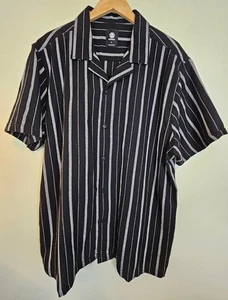 Element Mens Striped Shirt Short Sleeve Button Up Cotton Sz XL - Picture 1 of 9