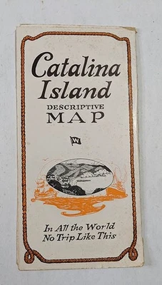Folleto Mapa Isla Catalina Años 20 Isla Catalina Foto 1 de 4