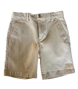 Vineyard Vines by Shep & Ian Khaki Shorts Boys Size 7 Flat Front Preppy Pockets - Picture 1 of 16