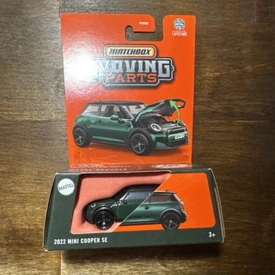 MATCHBOX MOVING PARTS 2022 Green MINI COOPER SE EV New 2025 - Image 1 of 2