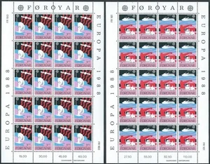 FAEROER 1988 Europa 2 MF MNH** - Imagen 1 de 1