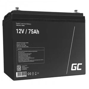 BATERIA ŻELOWA ZIELONA KOMÓRKOWA AGM25 12V 75AH - Zdjęcie 1 z 5