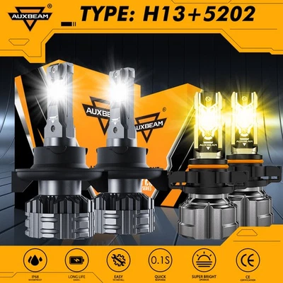 Faro antiniebla LED AUXBEAM 3000 K 6500 K para GMC Yukon 2007 2008 2009-2014 Foto 1 de 4