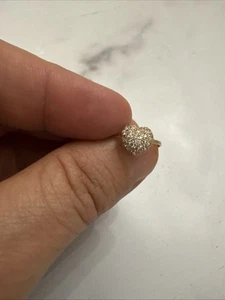 14 Karat Gold Diamant Ring; 1,1 Gramm; Größe 6 - Bild 1 von 8