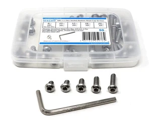50 Piezas M6 x 8/10/12/16/20 Acero Inoxidable 304 Hexagonal Enchufe Botón Cabeza Tapa Tornillo... - Imagen 1 de 4