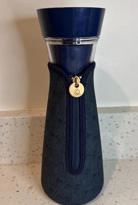 Teavana Takeya Tea Infuser Carafe Bottle Container 32oz & Neoprene Sleeve, Blue - Image 1 of 4