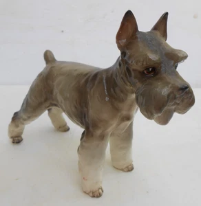 Shafford Blue Ribbon Collection Keramik Schnauzer Hund Figur 8" lang Aufkleber - Bild 1 von 4