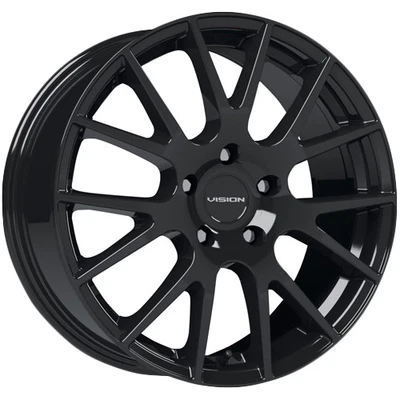 Vision 18 Hellion 15x6.5 5x4.5" +38mm Gloss Black Wheel Rim 15" Inch Foto 1 de 4