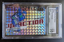 2018-19 O-Pee-Chee Platinum Elias Pettersson In Action Mosaic Rookie RC CSG 10