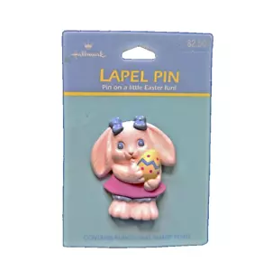 Punze PIN Ostern Vintage HASE HASE CRAYOLA Mädchen EI 1991 Brosche NEU - Bild 1 von 4