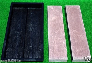 Schalungsform Holzstruktur Holzbohlenoptik Diele 2 x (60 x 15 x 6 cm) - Bild 1 von 2