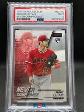 Shohei Ohtani 2018 Topps Stadium Club RC Never Compromise PSA 9 Mint Rookie NCSO