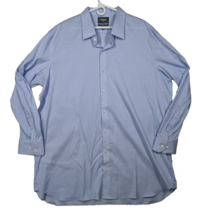 Bonobos Stretch Dress Shirt Men's Size 21 / 38 Standard Fit Blue Solid - Picture 1 of 12
