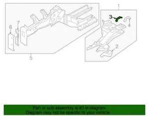 NEW OEM 2012-2016 HYUNDAI ELANTRA FR LEFT BRACKET ASSY-GUARD MOUNT 64513-3X000 - Picture 1 of 4