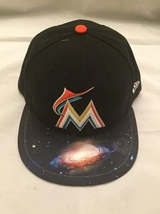 Miami Marlins NEW Mens 7 3/4 New Era 5950 Fitted Hat . MLB Baseball Cap NWT Gift - Picture 1 of 3