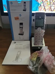 AT&T Accessory Handset with Caller ID/ Call Waiting Cordless Phone Silver C80107 - Picture 1 of 8