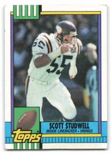 SCOTT STUDWELL - 1990 TOPPS - MINNESOTA VIKINGS - #119 - ILLINOIS FIGHTIN ILLINI