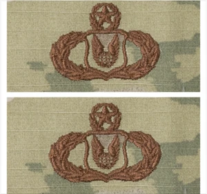 GENUINE U.S. AIR FORCE EMBROIDERED BADGE: OPERATIONS SUPPORT: MASTER - EMBROIDER - Picture 1 of 1