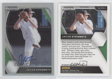 2021 Panini Prizm Draft Picks Silver Prizm Auto Jacob Steinmetz #PDP77 Auto