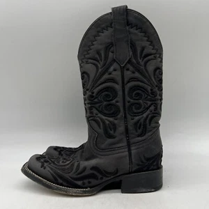 Bota Western Circle G Filigree negra para mujer talla 6,5 M - Imagen 1 de 7
