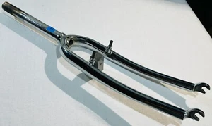 #17 CHROME VINTAGE CHROMOLY MOUNTAIN BIKE FORK 1 1/8'' - Picture 1 of 4