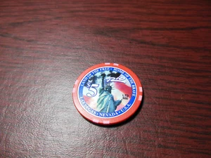 $5 Land of the Free - Home of the Brave Rio Suite Hotel & Casino Chip LTD 500 - Picture 1 of 2