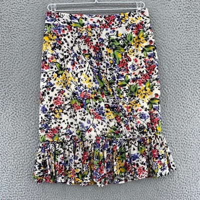 Edme & Esyllte Anthropologie Skirt Womens 4 Hustle and Bustle Multicolor Floral - Image 1 of 4