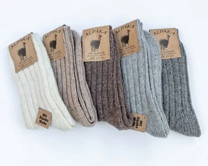 Alpaka socks, Alpaca socks. Warm socks. Cosy socks. Hiking socks. Trekking socks - Picture 1 of 16