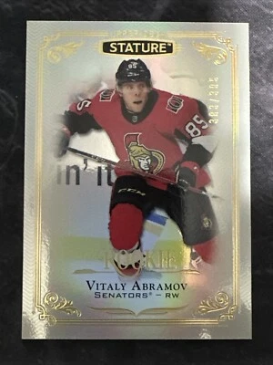 2019-20 Upper Deck Stature Rookie 188 Vitaly Abramov Ottawa Senators - Image 1 of 2