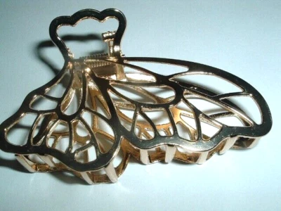Large Golden Butterfly Hair Claw Clip NWT - Image 1 of 2