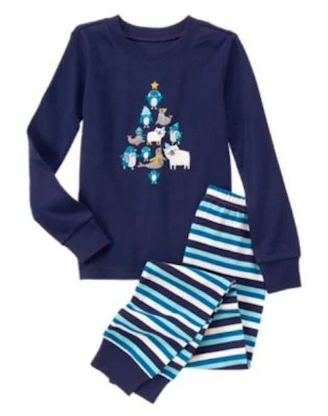 NUEVO CON ETIQUETAS Gymboree Niños Gimmies Navidad Pijama SET 12 18 24M Vacaciones Foto 1 de 1
