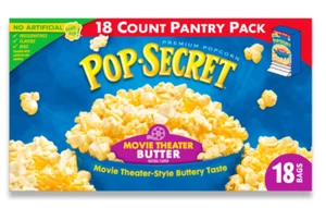 Pop Secret Microwave Popcorn, Homestyle Butter Flavor, 3 Oz Sharing Bags, 18 Ct - Picture 1 of 2