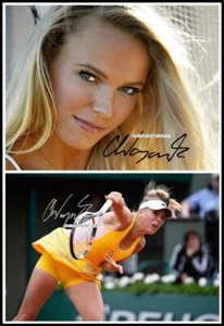 Caroline Wozniacki, Autographed, Cotton Canvas Image. Limited Edition (CW-53) - Picture 1 of 1