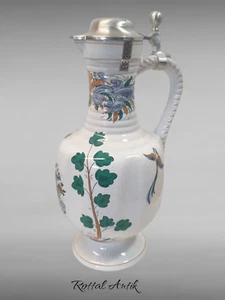 165252 bezaubernd alter Replika-APOTHEKER-KRUG/ FAYENCEKRUG 1710 limitierte Aufl - Picture 1 of 3