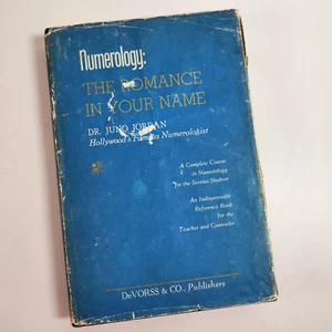 Numerology The Romance in Your Name Juno Jordan Complete Course 1977 HC DJ Vtg - Picture 1 of 16