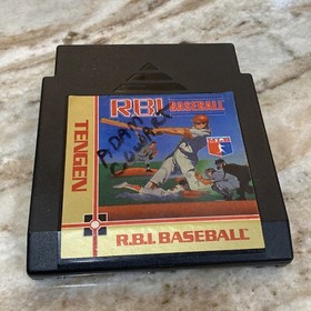 RBI R.B.I. Baseball Classic Tengen ORIGINAL NES Nintendo Black Cart Game Tested