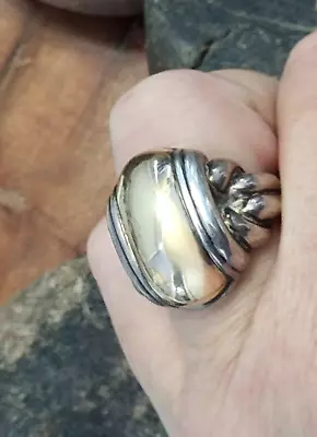 Anillo James Avery PESADO Talla 9 18,92 gramos Ancho Oro 14kt y Plata de Ley Foto 1 de 4