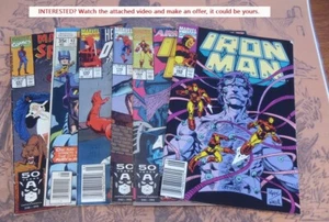 LOTE DE 6 MARVEL IRON MAN, SPIDERMAN DAREDEVIL VER VIDEO DESCRIPCIÓN EDAD DE COBRE - Imagen 1 de 2