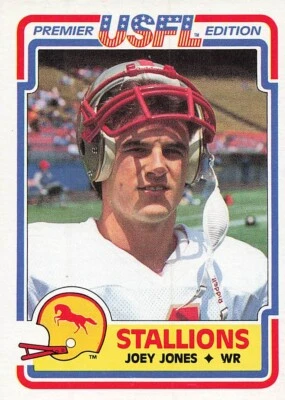 JOEY JONES 1984 TOPPS USFL FOOTBALL #13 - Image 1 of 2